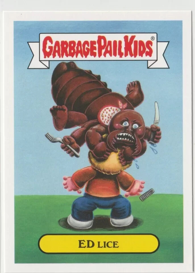 Garbage Pail Kids GPK 2017 Ed Lice 4a Adam-geddon Trading Card