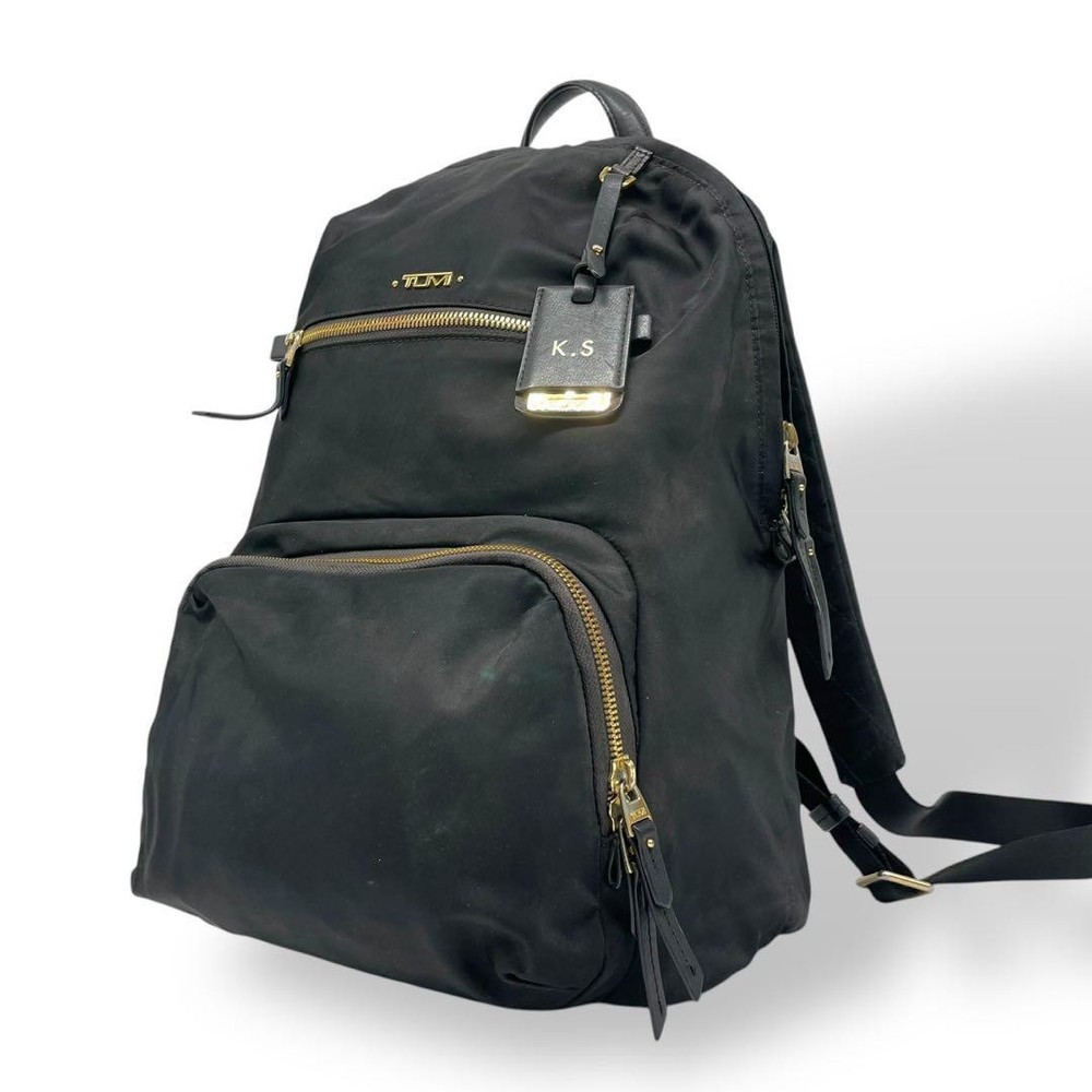 Tumi Voyageur Nylon Black Backpack Genuine Luxury Travel Essential