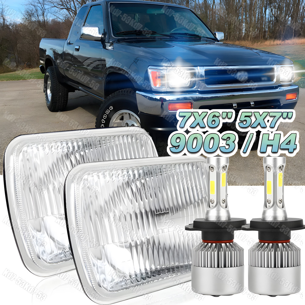 5x7 LED H4 Hi-Lo Beam Headlight for 1982-1995 Toyota Pickup Hardbody Truck  