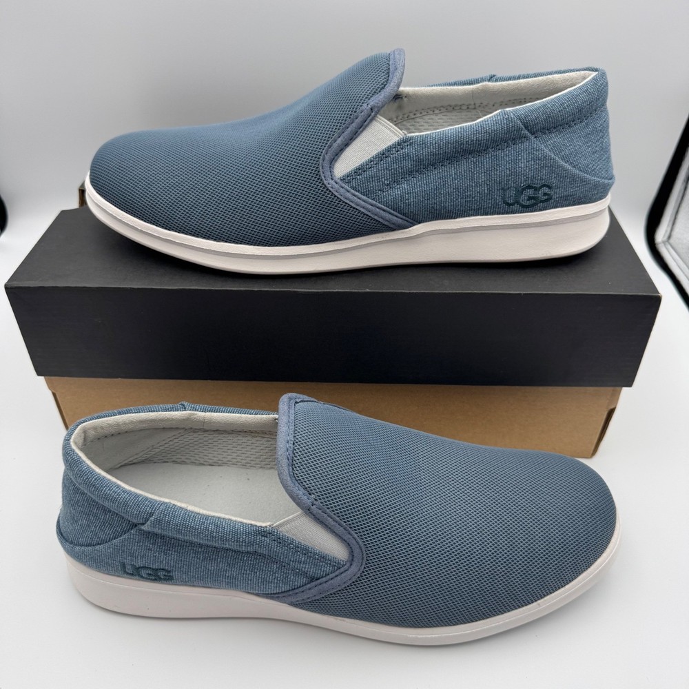 UGG Mens Sheldon Slip On Sneakers Blue Casual Loafers Size 9 1124893
