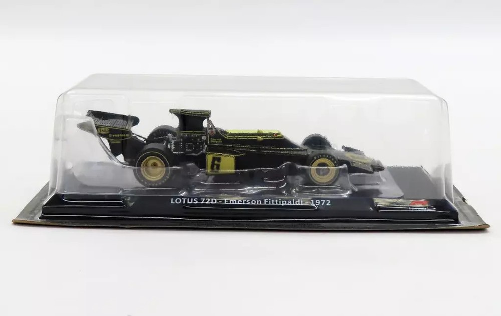 Minicar 1/24 Lotus Emerson 72 D Fittipaldi 1972 Black Gold Big Scale F1