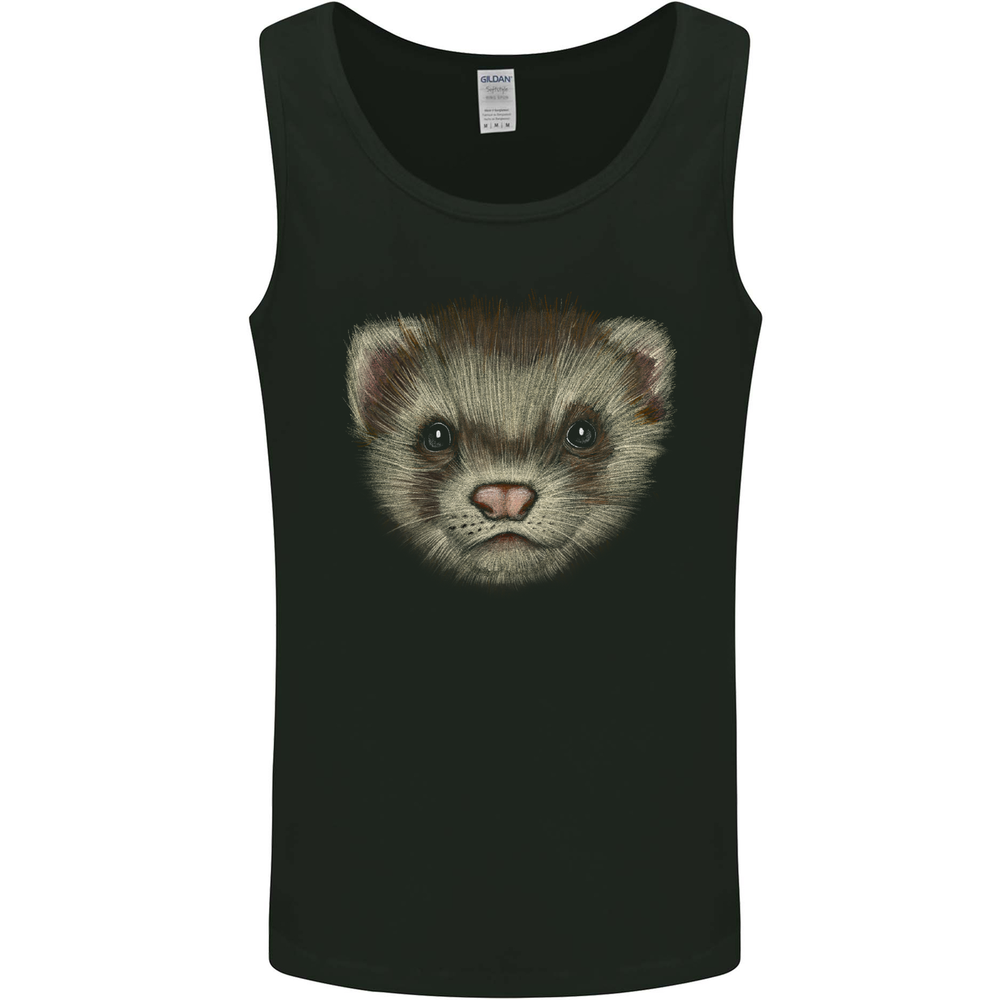 A Ferret Head Mens Vest Tank Top