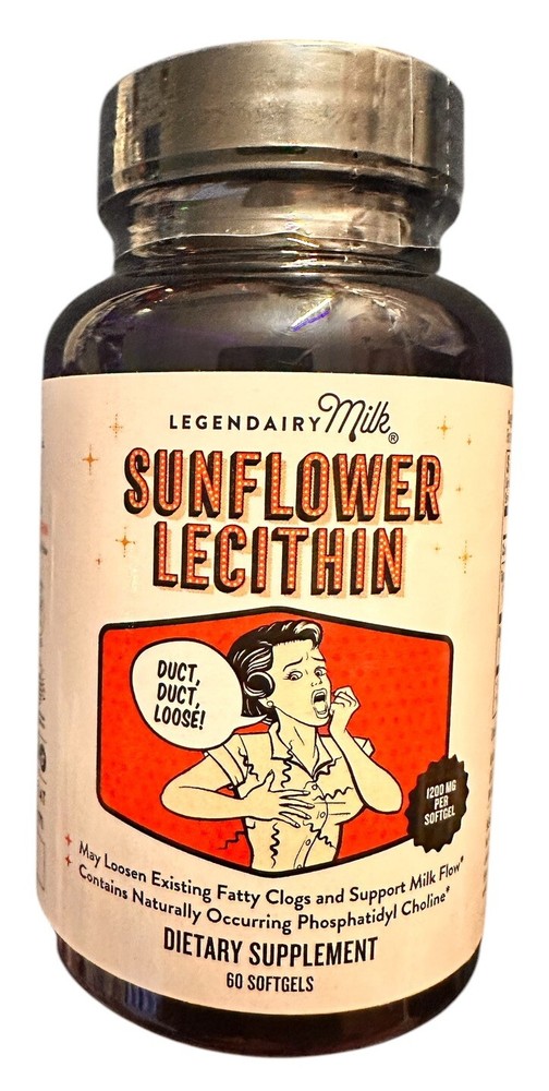 Legendairy Milk Sunflower Lecithin Breastfeeding Supplement 60 Softgel Exp 2027
