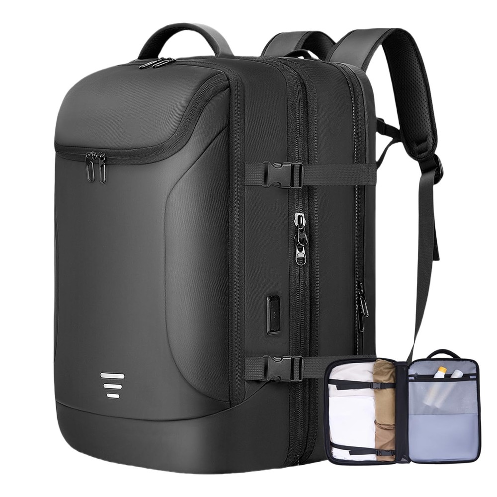50L Expandable Flight Approved Travel Backpack for Men – Carry On Luggage