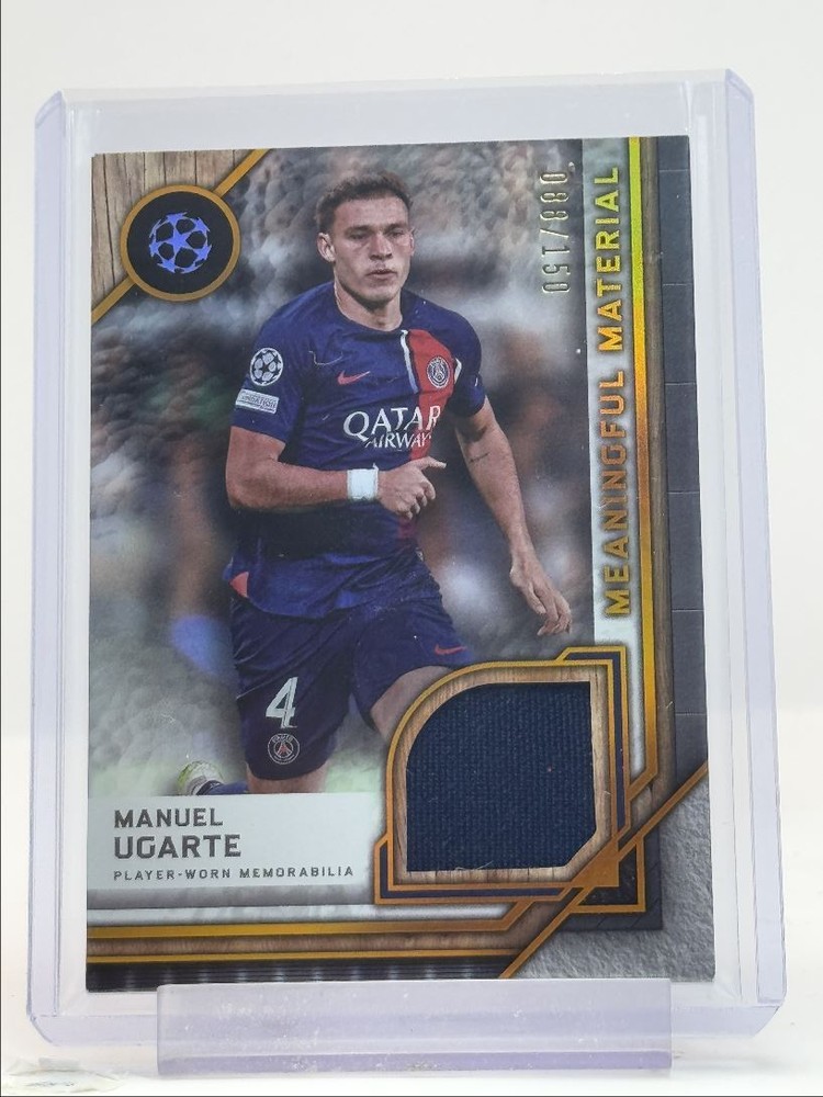 MANUEL UGARTE 2023 TOPPS MUSEUM UEFA CITRINE MEANINGFUL PATCH /150 Q0902