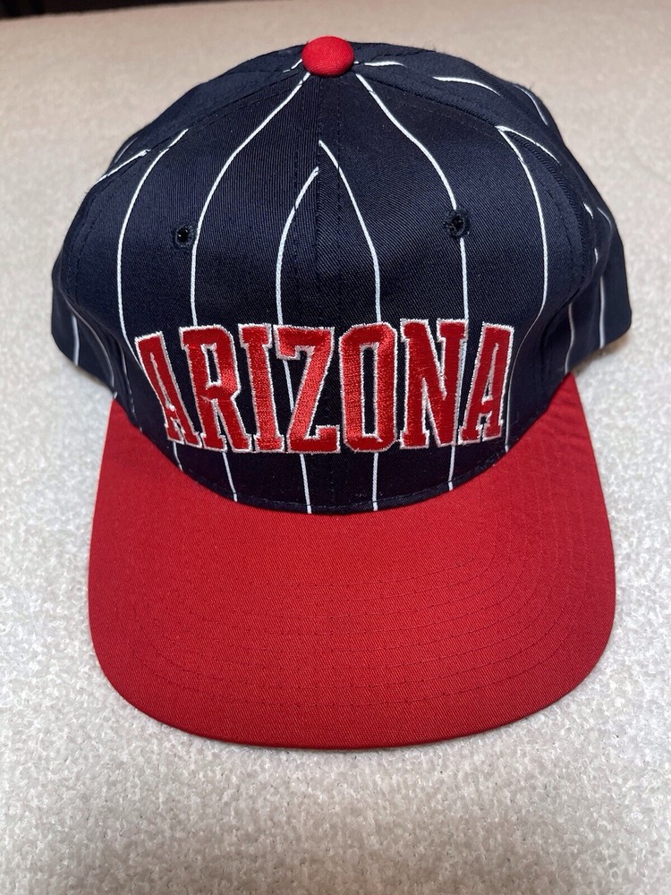 Vintage Arizona Wildcats Starter Arch Pinstripe Snapback Hat New With Out Tags