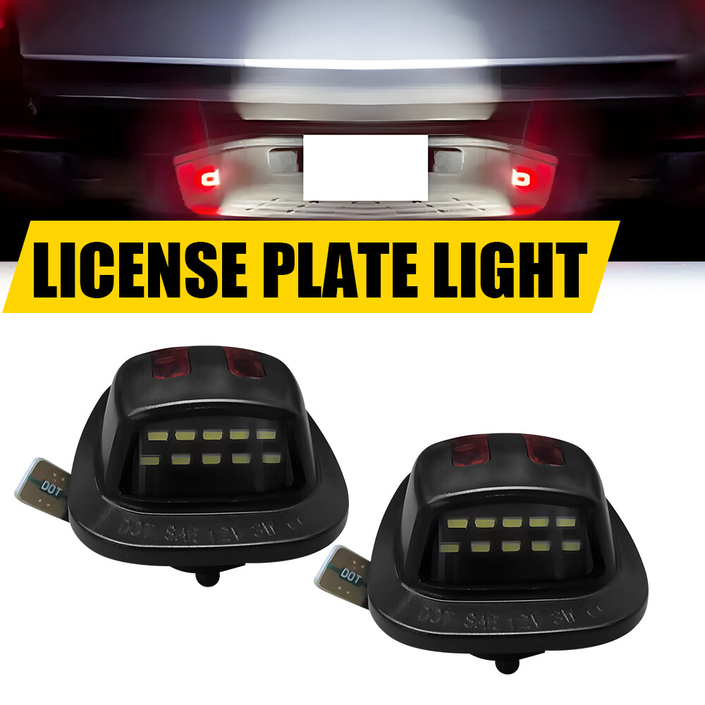 LED License Plate Lights For 1992-2000 Chevy GMC C/K Blazer Tahoe Suburban Yukon