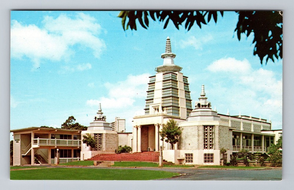 Honolulu HI-Hawaii Buddhist Zen Temple of Hawaii Vintage Postcard Postal Post PC