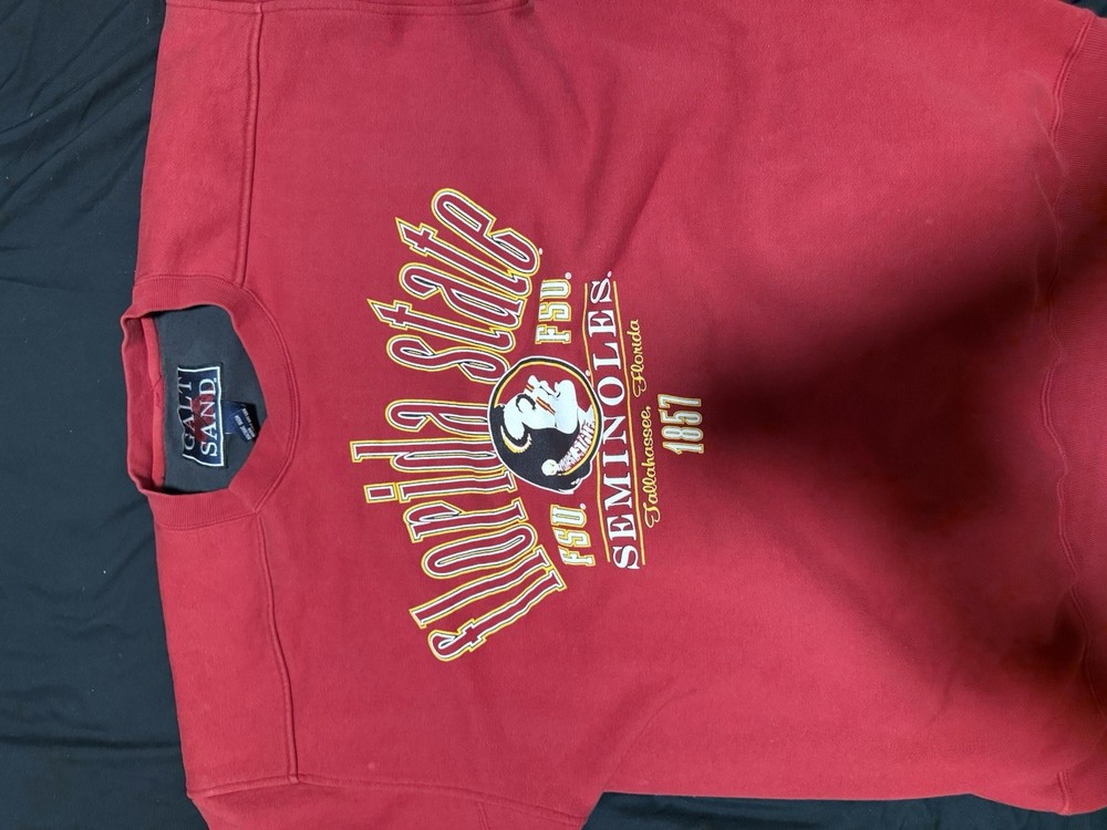 Florida State vintage Crewneck gray sand red vintage crew neck size large