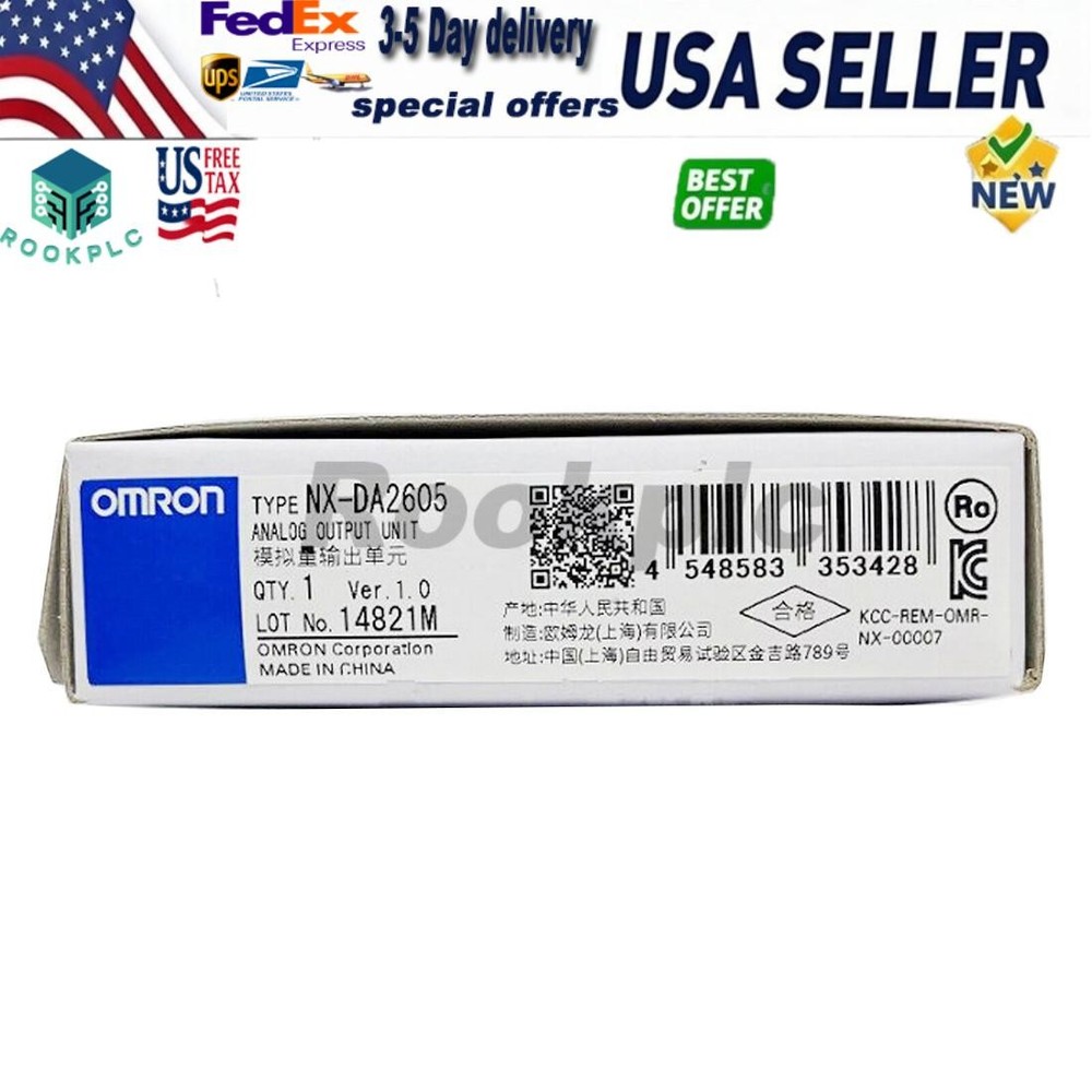 1PC Omron NX-DA2605 Analog Output Unit NXDA2605 New In Box Fast Shipping