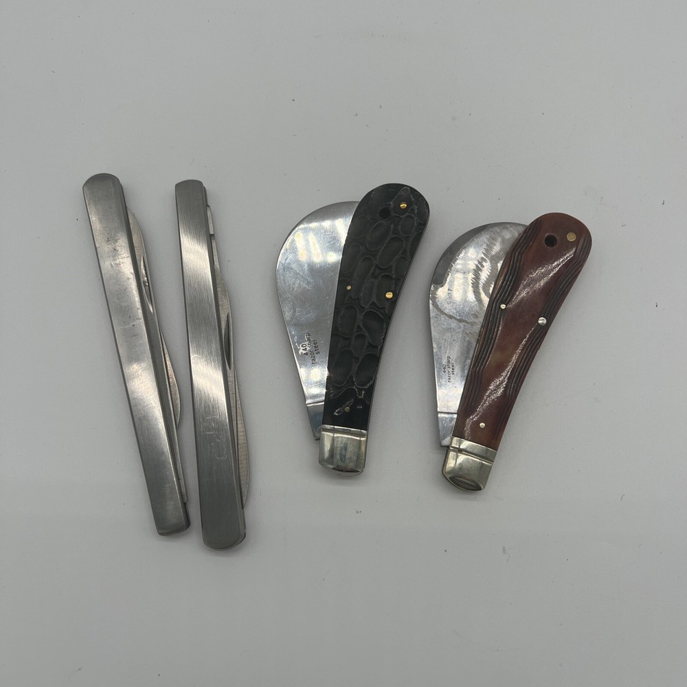 Rough Rider Toad and Hawkbill Folding Knives Set of 4