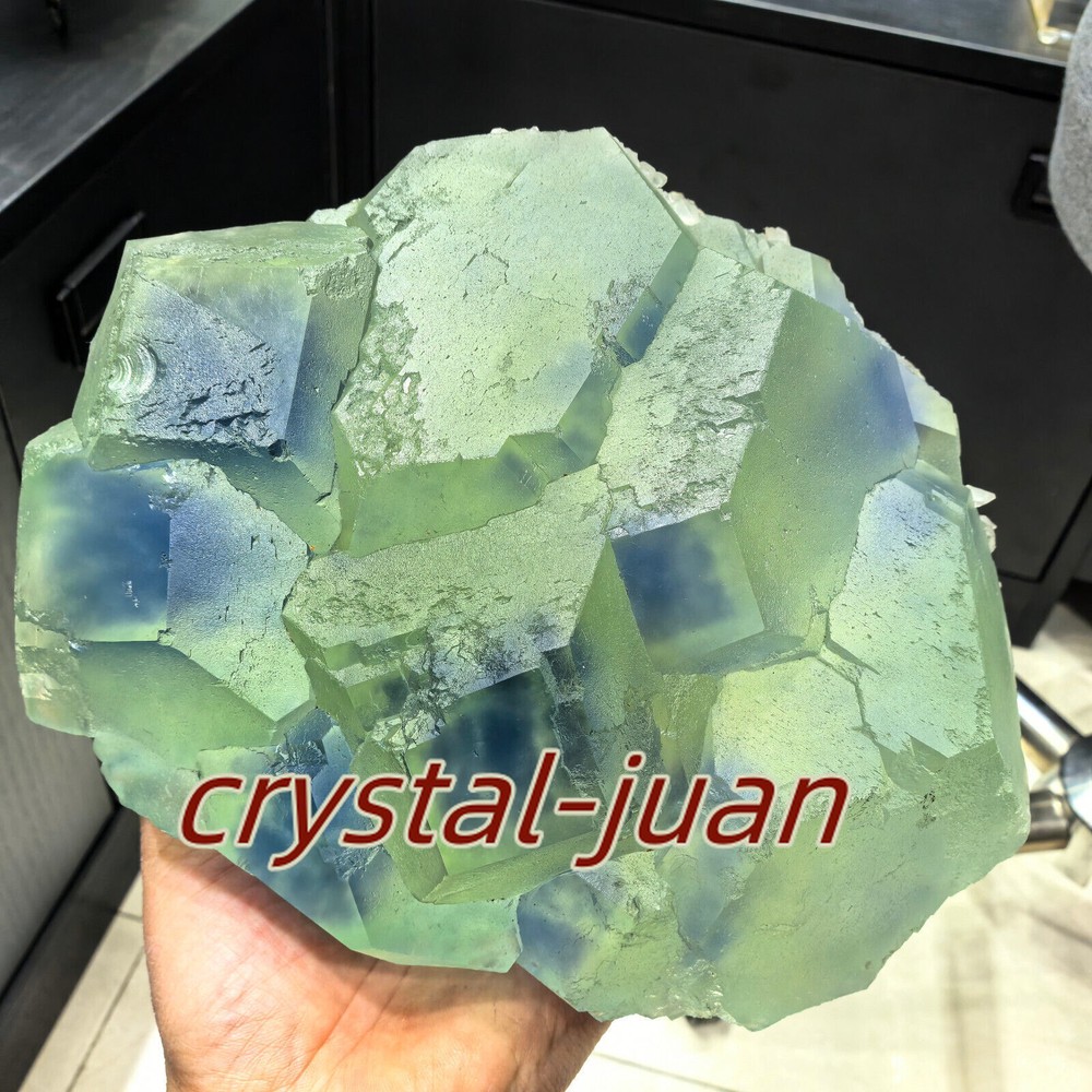 14.7LB Rare Large Colorful Fluorite Rough Quartz Crystal Mineral Specimen
