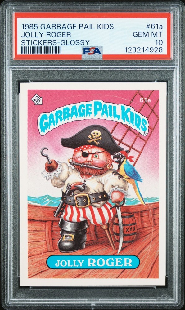 1985 Topps Garbage Pail Kids Series 2 OS2 61a JOLLY ROGER Glossy PSA 10 GEM gpk