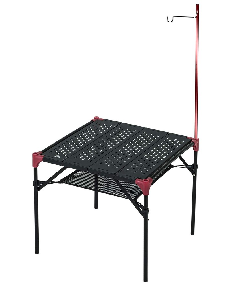 Extendable Folding Table Large Tabletop Area Ultralight Compact with Hollow O...