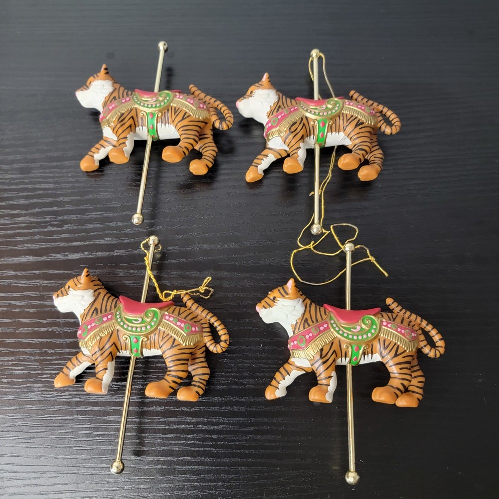 Avon Ornament Carousel Ornament Exotic Tiger