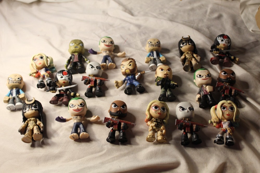 Lot of 19 Funko Mystery Mini DC Comics Suicide Squad Vinyl Figures Joker Harley