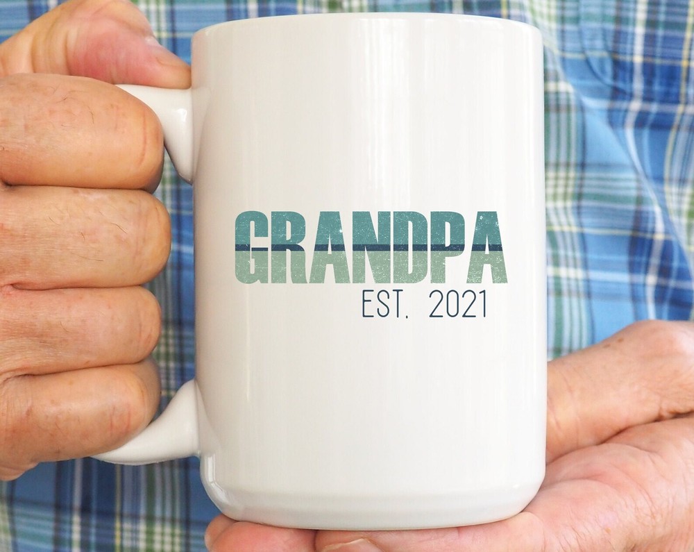 Grandpa Coffee Mug Father's Day Gift New Grandpa Gift Pregnancy Reveal Mug Baby