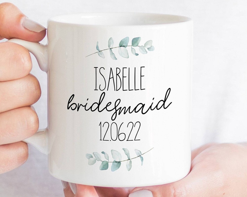 Custom Bridesmaid Mug Bridesmaid Thank You Gift Wedding Favour Mug