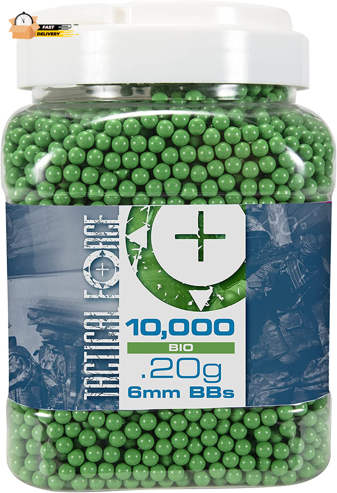 Tactical Force Premium 6mm Biodegradable Airsoft BBs .20g 10,000 Count