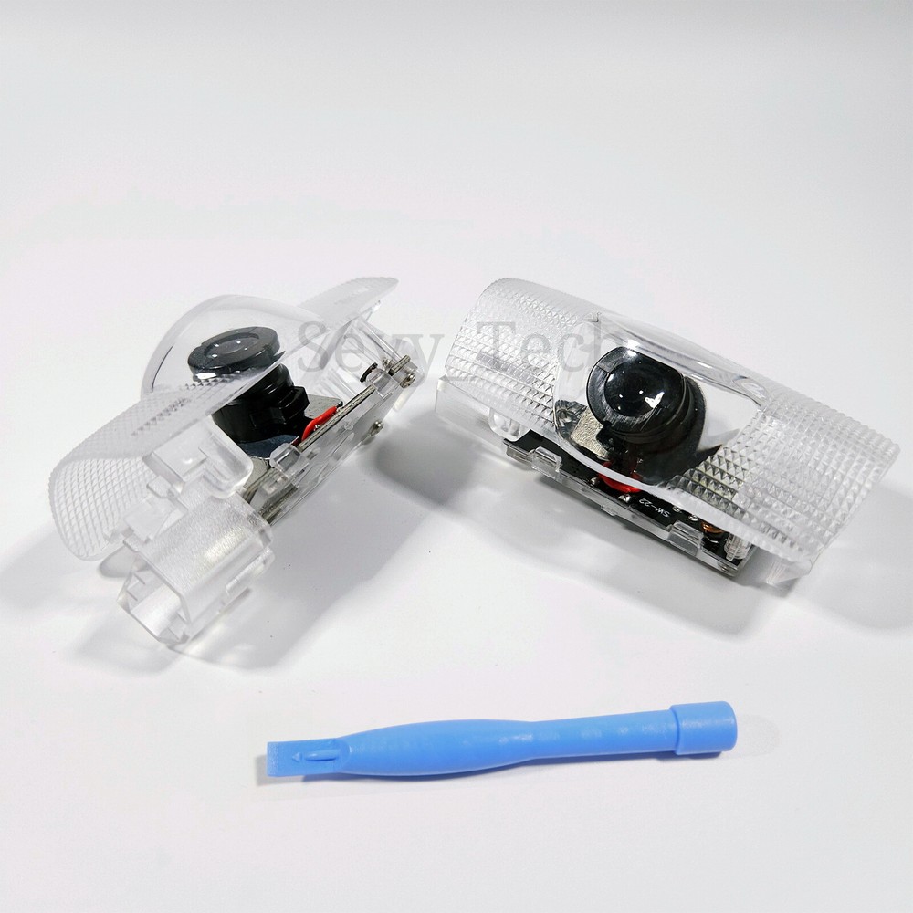 2PCS LED Door Lights Loggos Projector Courtesy Puddle 3D Shadow Lighting Replace