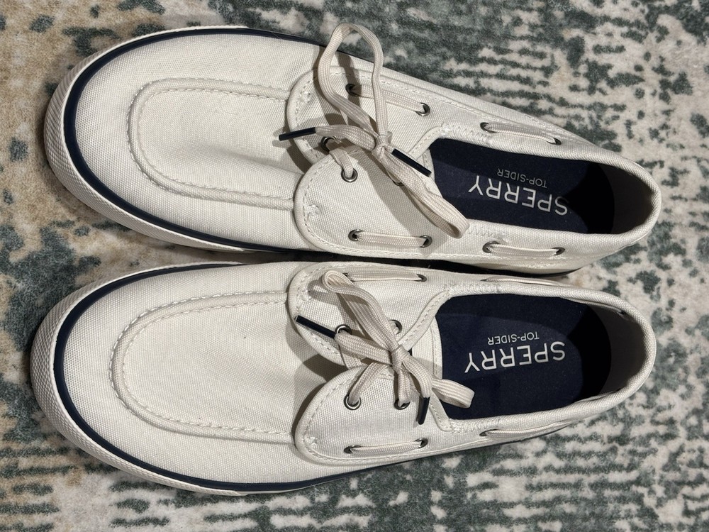 sperry top sider mens 10 White Excellent Condition