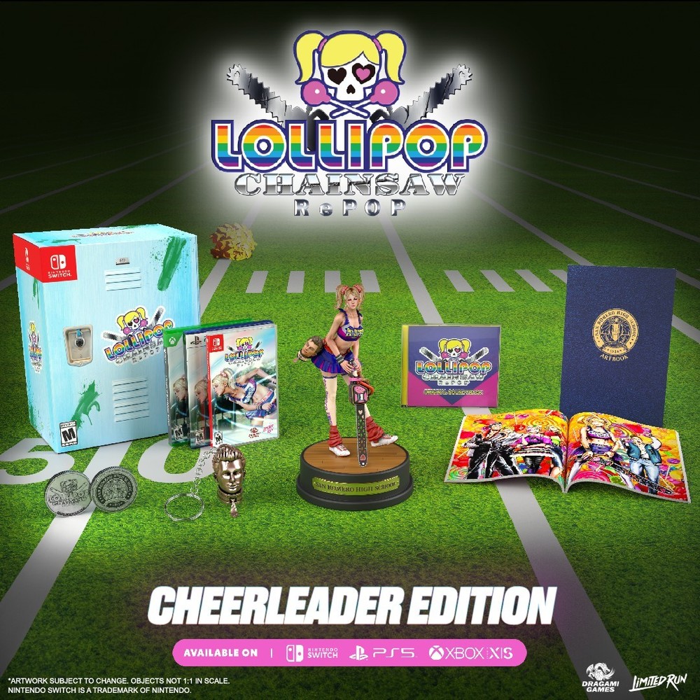 LOLLIPOP CHAINSAW REPOP Cheerleader COLLECTORS EDITION Limited Run Game Nintendo