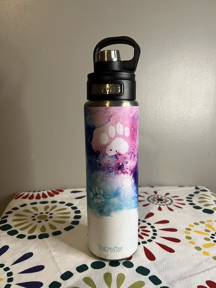 Tervis Paw Prints Triple Walled Insulated Tumbler Travel 24Oz