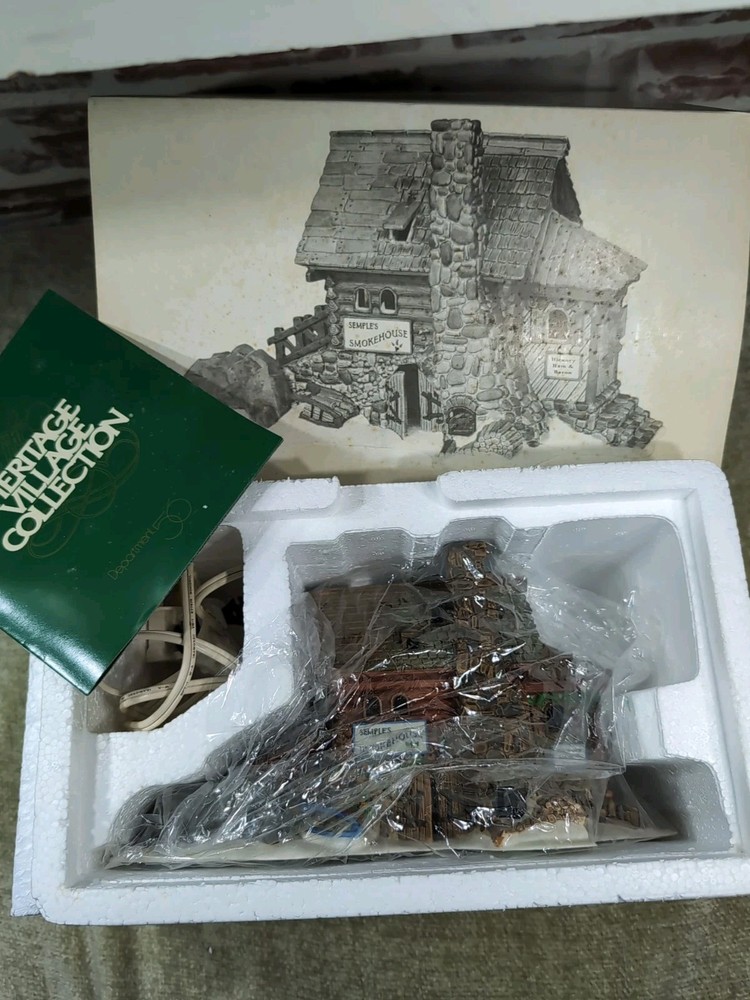1997 Department 56 New England Heritage Village Semples Smokehouse #56580