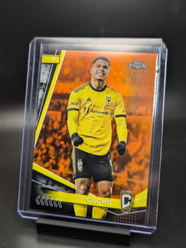 2024 Topps Chrome MLS Cucho Orange 22/25 Columbus Crew
