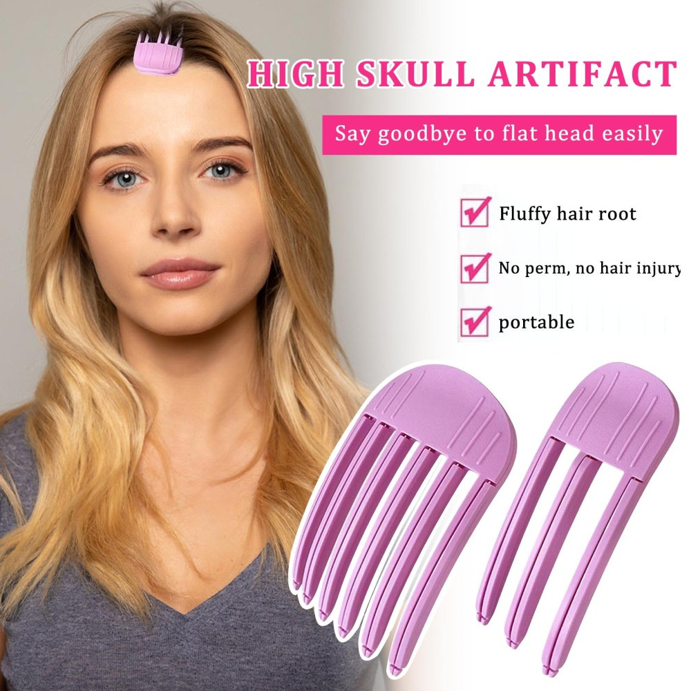 Hairdressing Hair Root Fluffy Hair Styling Tool Fork Comb Bangs Volumizing Clip