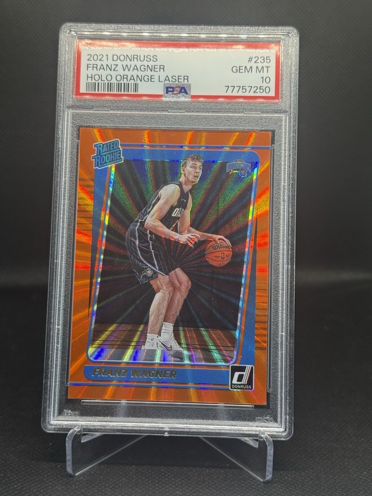 2021-22 Franz Wagner Orange Laser Rookie #235 10 Gem Mint Condition RC