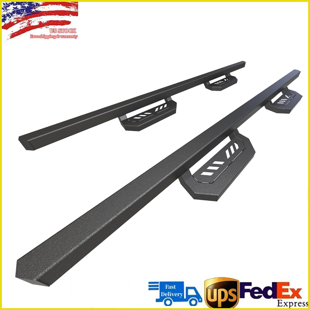 Running Boards for 2007-2018 Chevy  Sierra 1500 2500HD Crew Cab Side Step Bars