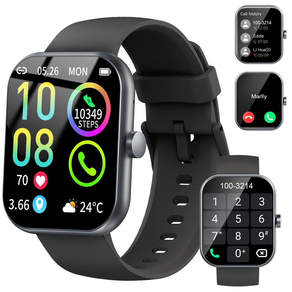 New Best HD Smartwatch for Men & Women – Make Calls, 196HD Display, 113 Sports Modes