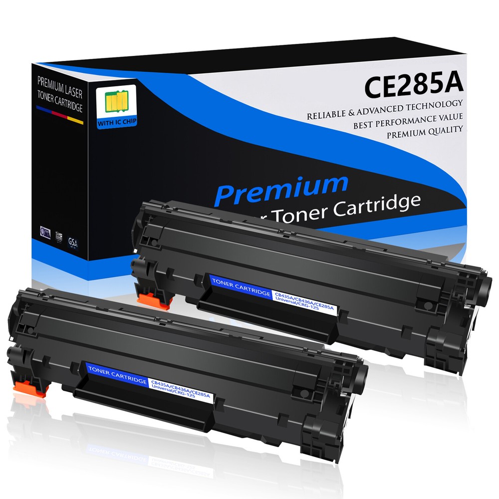 2PK CE285A Black Toner Cartridge for HP LaserJet P1102W M1217nfw MFP P1102 P1102W