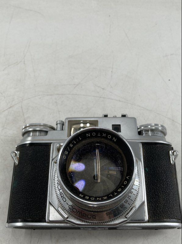 Voigtländer Prominent II Black 35mm Rangefinder Film Camera With Case