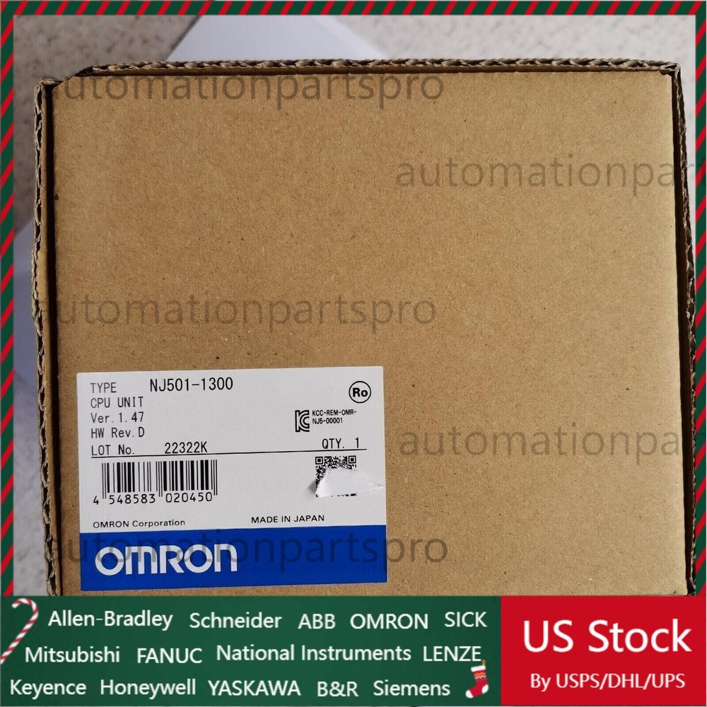 New OMRON NJ501-1300 PLC Module NJ501-1300 CPU Unit NJ5011300 US Free TAX