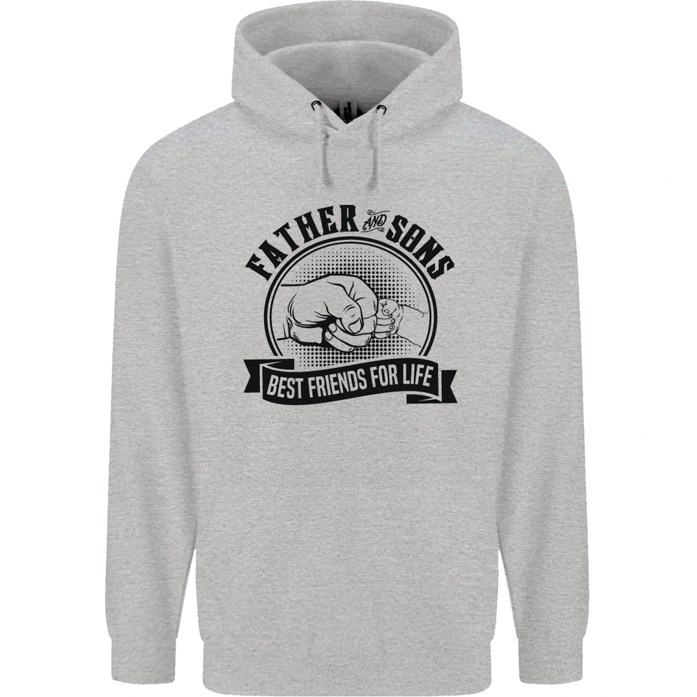 Father & Sons Best Friends Fathers Day Mens 80% Cotton Hoodie