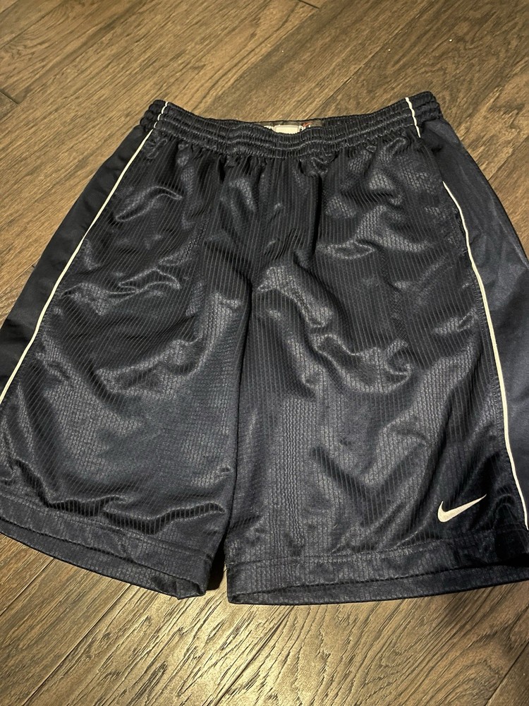 Vintage Y2K Nike Basketball Mens Shorts Size Large Navy Blue Athletic