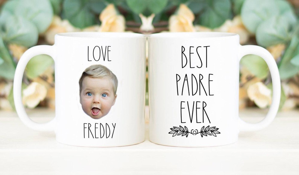 Best Padre Ever Mug Father's Day Gift Personalized With Photo Of Kids
