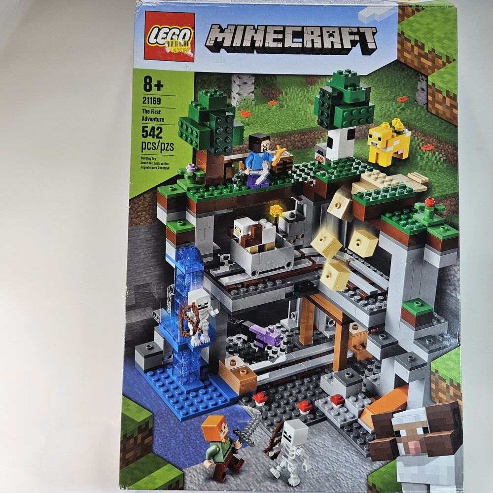 LEGO Minecraft: The First Adventure (21169) 100% Complete with box, instructions