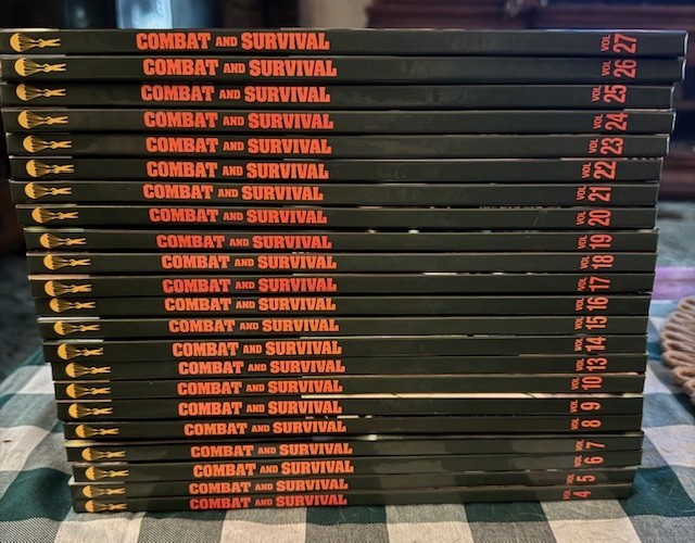 Combat and Survival Book Set 22 of 28 Volumes vintage 1991 great condition