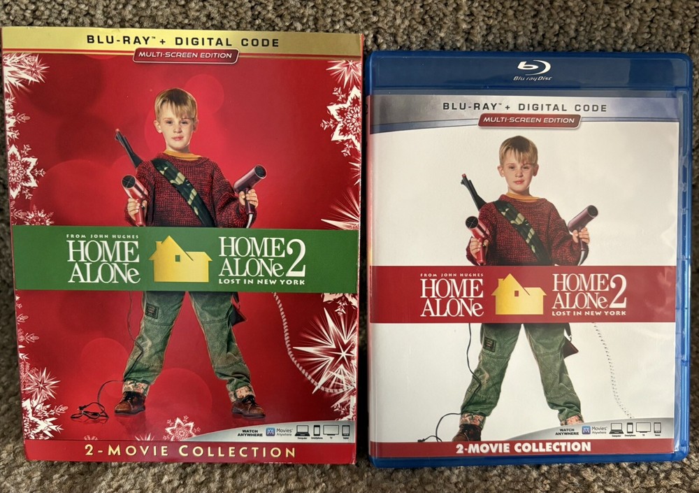 HOME ALONE + HOME ALONE 2 - BLU-RAY - WITH SLIPCOVER -