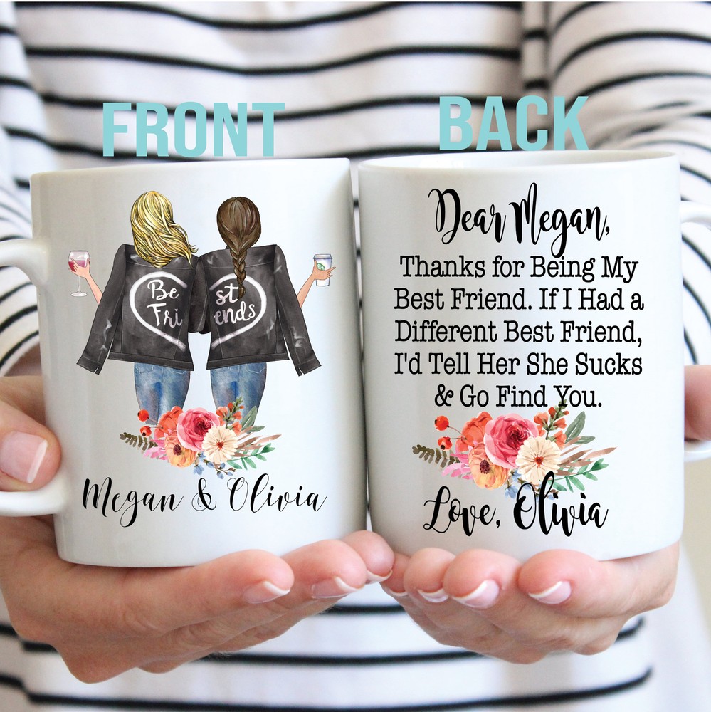 Custom Best Friend Gift Custom Bff Mug Moving Away Gift Long Distance Friend