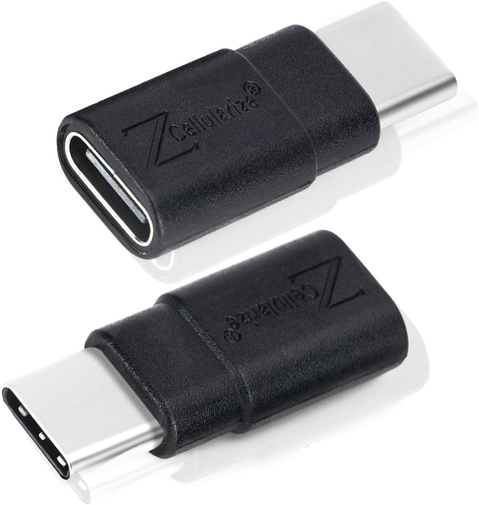 USB C Extender Adapter (2 Pack) 40Gbps 240W Cable Extension Type-C Low Profile M