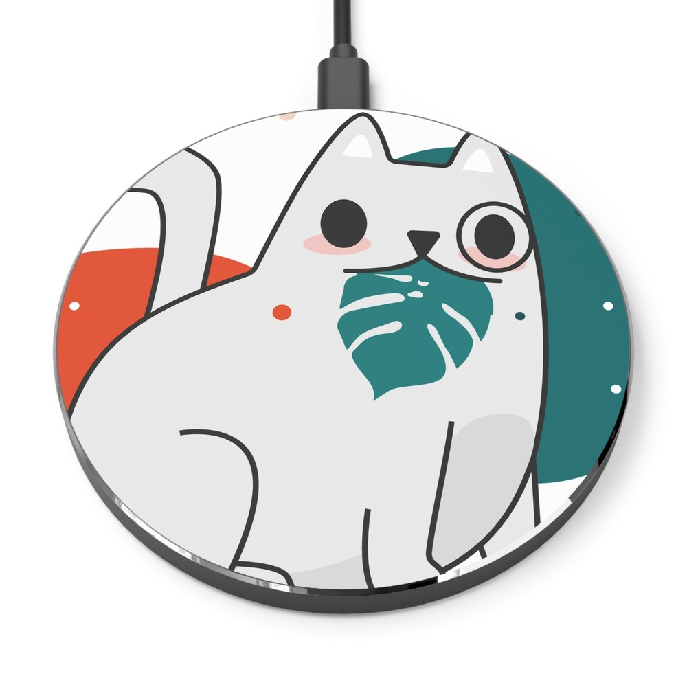 Cat-Shaped Wireless Charger with Fast Qi Charging