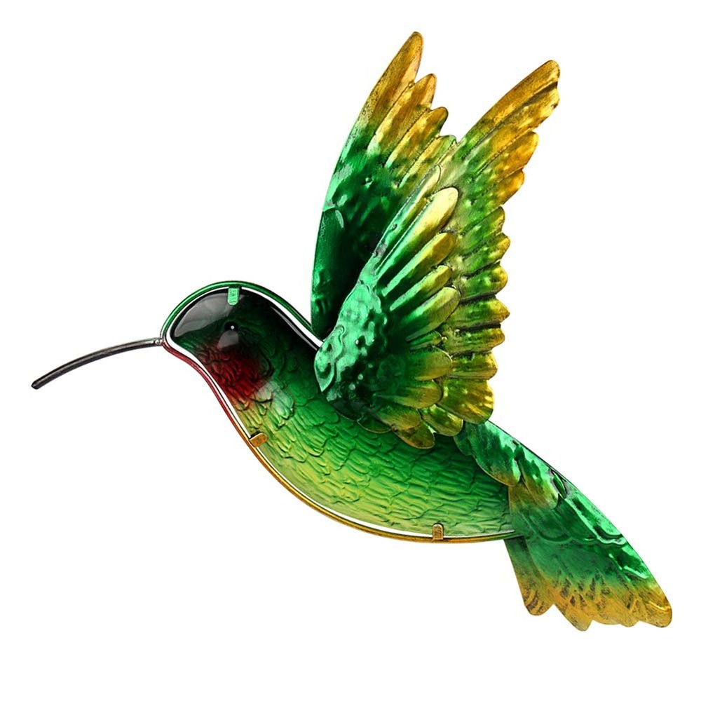 John's Studio Metal Hummingbird Wall Decor Bathroom Glass Art Iron Sculpture ...