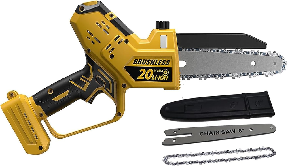 Mini Chainsaw for Dewalt 20V MAX Battery, Auto-Oiler, 8-Inch and 6-Inch 2-IN-1 B