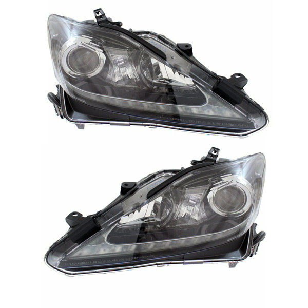 16-19 Lexus RX350/RX450h Front LED Headlight Headlamp Single Beam with Bulb - Complete Set Pair