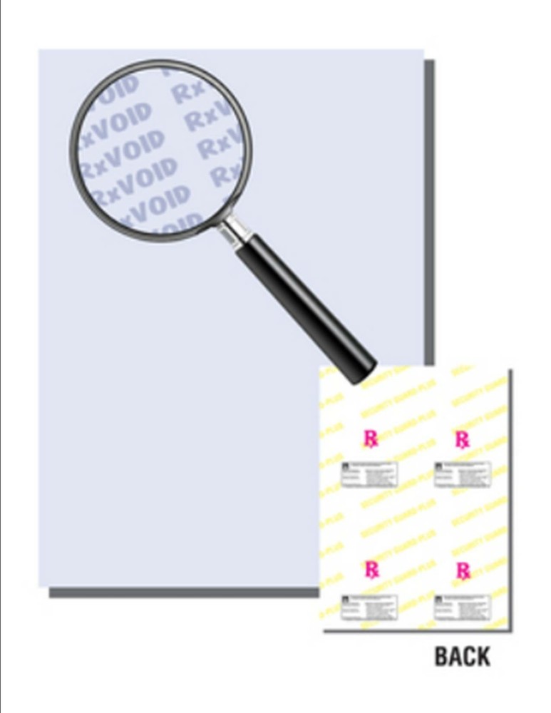 Security Prescription Paper 8.5x11 Blue Bond 250 Sheets 14 Safety Features  