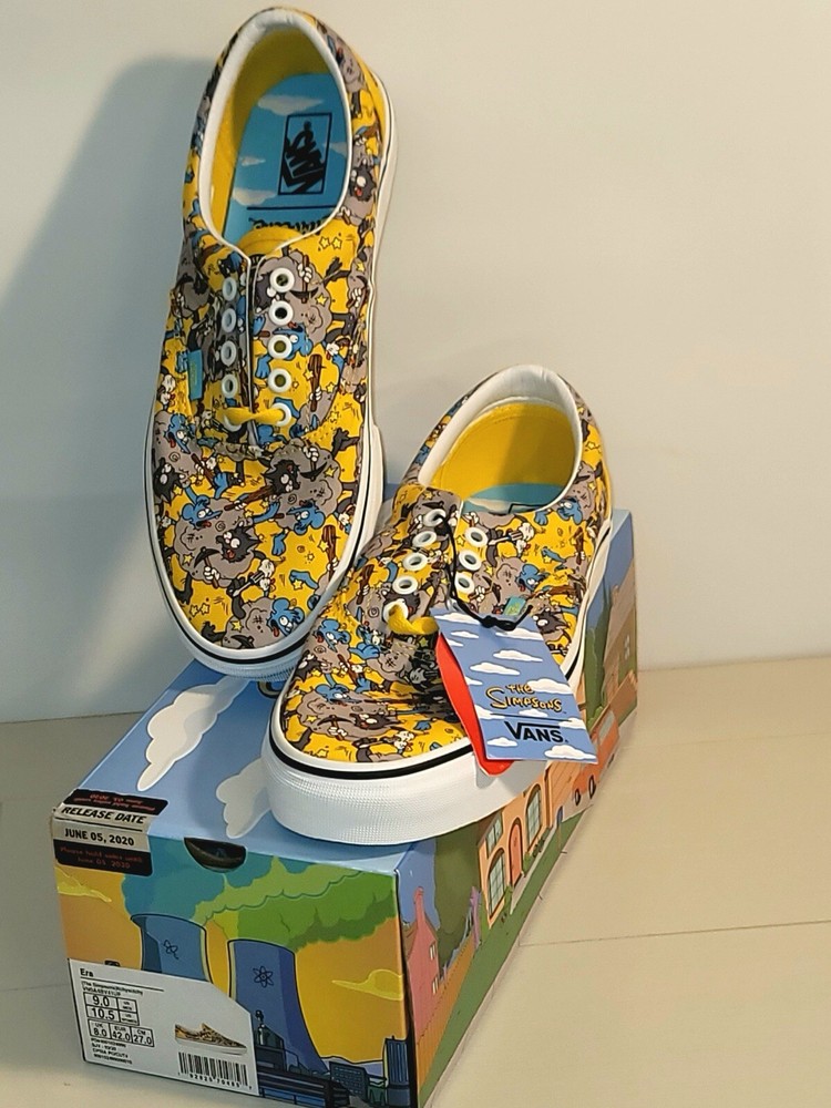 VANS The Simpsons x Era Itchy & Scratchy Sneakers in Size 9